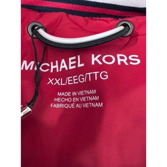 NWT!! "MICHAEL KORS" Men's Red Puffer Coat Size XXL MSRP-428.00 Streetwear Warm - Picture 4 of 14